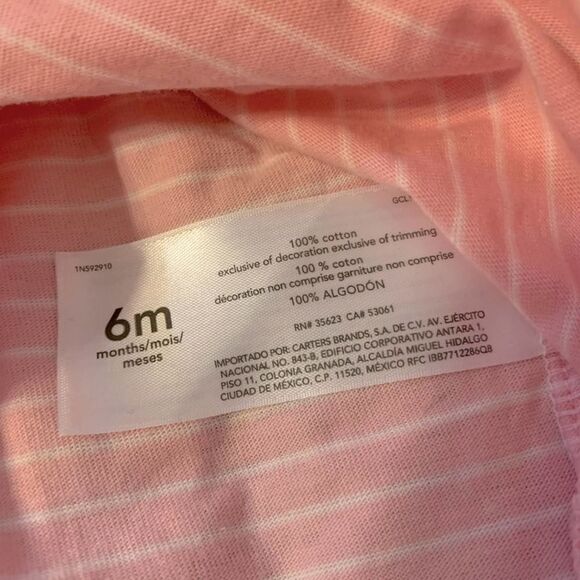 Carter’s Set of Baby Outfits, Dress And 1 Piece Short Outfit, Size 6 Mo., NWT - Picture 5 of 6